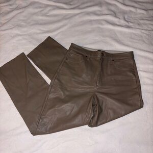 Express Taupe Straight Leg Pants